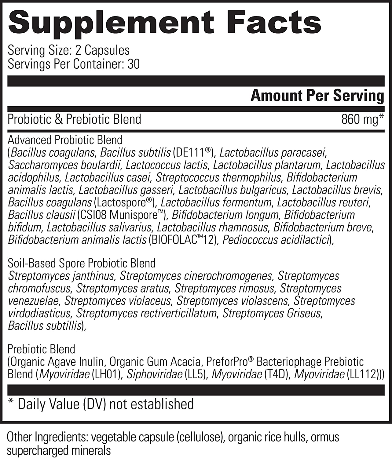 Ultimate Probiotic from Global Healing (3 probiotic categories in 1)